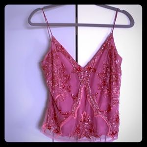 Tracy Reese cami beaded pink